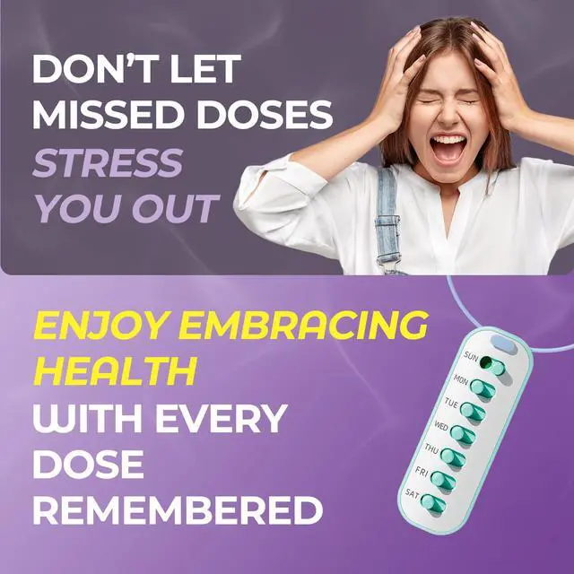 Alt view image 4 of 7 - Pill Reminder, Lanyard or Sticker Pill Tracker, 6 Pack