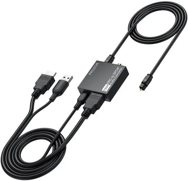 Main image of 192KHz HDMI ARC to Optical Audio Adapter 7ft ARC Audio Extractor