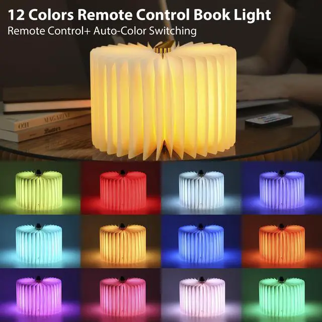 Alt view image 2 of 7 - Unique Gifts for Book Lovers Women, 12 Colors Portable Book Lamp
