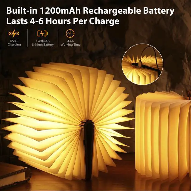 Alt view image 4 of 7 - Unique Gifts for Book Lovers Women, 12 Colors Portable Book Lamp