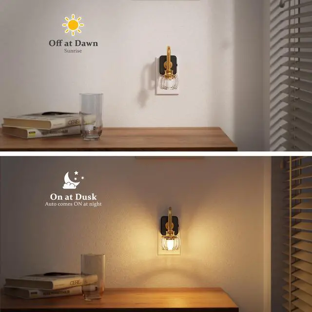 Alt view image 2 of 6 - Night Light, Night Lights Plug into Wall, Glass LED Nightlight