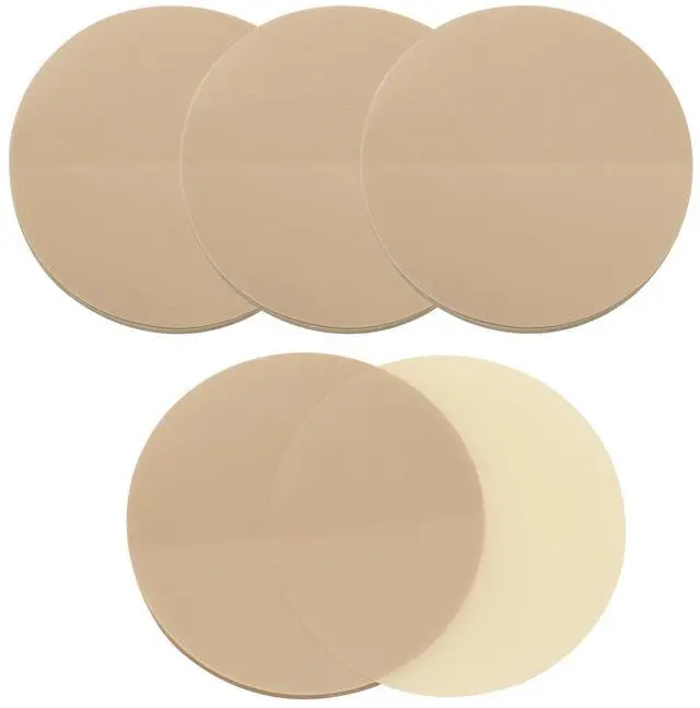 Main image of 4 Pack Round Clear Sticky Notes 1.77inch Waterproof Self-Stick Book Tabs 200 Sheets PET Markers Sticky Notes Pad Index Sticker (Brown)