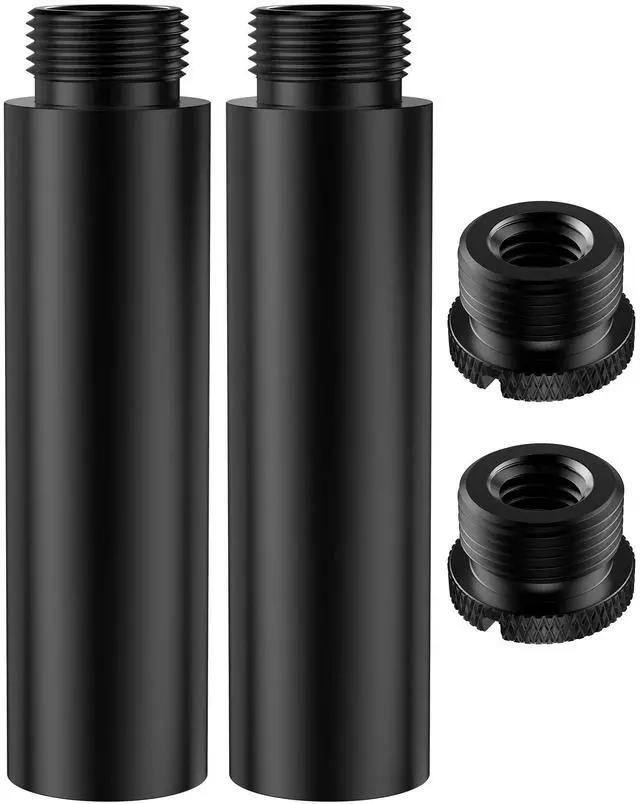 Main image of Mic Stand Extension Tube 2 Pcs 5/8" Thread Microphone Extender Kit
