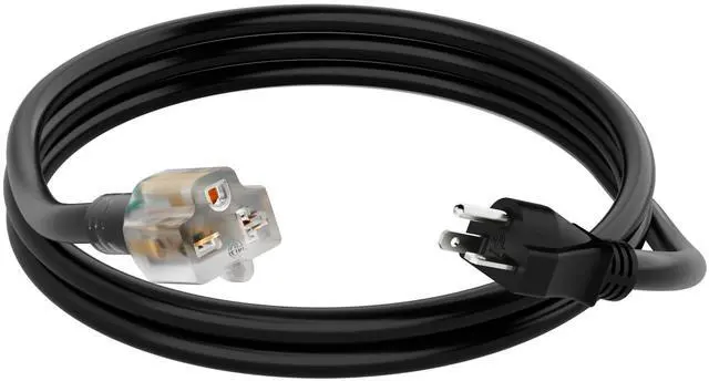 Main image of NEMA 6-20P to 6-20R/6-15R Extension Cord 3FT, 12 Gauge Heavy Duty Durable Power Cable, T-Blade Cord with LED Indicator for Indoor/Outdoor, 20 Amp, 250Volt, 12/3 AWG, ETL Listed