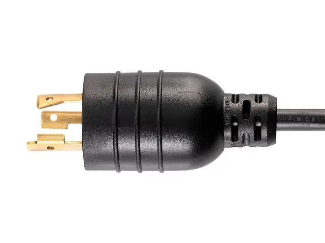 Alt view image 3 of 6 - Heavy Duty Extension Cord - 6 Feet - Black | NEMA L6-20P to IEC 60320 C13, 14AWG, 15A, SJT, 250V, for High-Density Data Environments