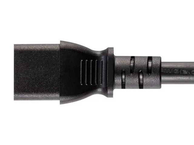 Alt view image 4 of 6 - Heavy Duty Extension Cord - 6 Feet - Black | NEMA L6-20P to IEC 60320 C13, 14AWG, 15A, SJT, 250V, for High-Density Data Environments