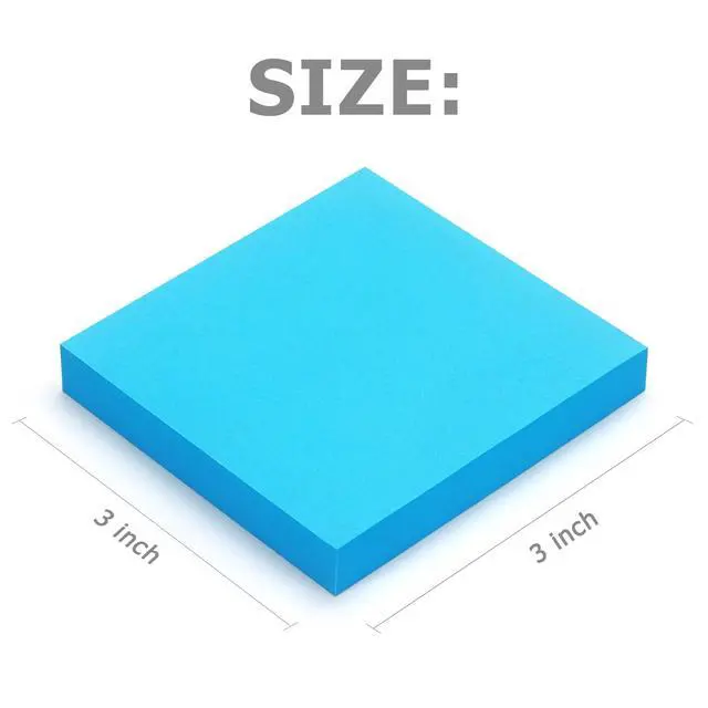 Alt view image 3 of 7 - 3x3 in, Bright Colors Self-Stick Pads, 24 Pads, 70 Sheets/Pad