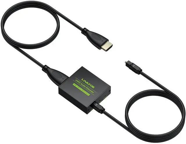 Main image of eARC/ARC Audio Extractor, HDMI eARC to Optical Converter with Audio Signal Indicator & 2.1M Cable, 192kHz, Dolby 5.1 DTS 5.1, for TV to Soundbar,Wireless Headphones,Home Theater(NO CEC)