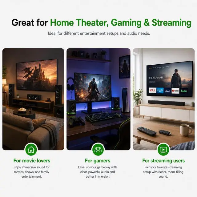 Alt view image 6 of 7 - HDMI 2.0 Audio Extractor 4K60Hz HDMI to Optical + 3.5mm Analog Audio Splitter Support Dolby Vision, Dolby Atmos, HDR10, HDCP 2.2