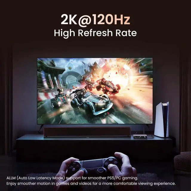 Alt view image 3 of 7 - 4K@60Hz HDMI ARC Audio Extractor with Optical