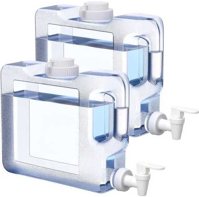 Main image of 2 Pack 0. 8 Gallon Fridge Water Dispensers Bottle with Leak-Proof Spigot and Convenient Handle Plastic Cold Juice Beverage Dispenser Jug for Party Refrigerator Drink Juice Iced Tea