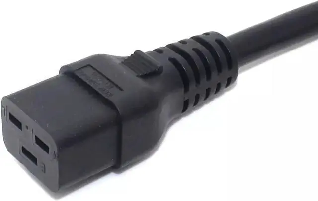 Alt view image 2 of 6 - NEMA 6-20P to IEC C19 Power Cord 250V, 12AWG, 6ft/1.8m, IEC C19 Cable for PDU UPS, Antminer S19, 220V Extension Cord 20A 12 Gauge, UL Listed, Black