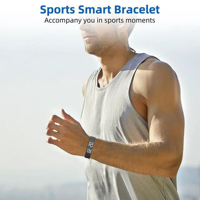 Alt view image 4 of 7 - Vibrating Alarm Clock Watch for Heavy Sleepers, Silent Wake Up Bracelet & Smart Wristband, Wearable Vibration Wrist Alarm, Non-Audible Sleep Wristband for Men & Women(Set 8)