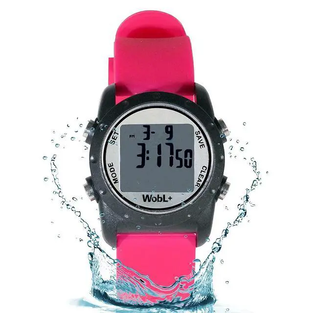 Alt view image 4 of 7 - World's Smallest & Best Waterproof Vibrating 9 Alarms + Countdown Timer Wristwatch (Pink) Sports/Medicine/Meeting/Potty Reminders