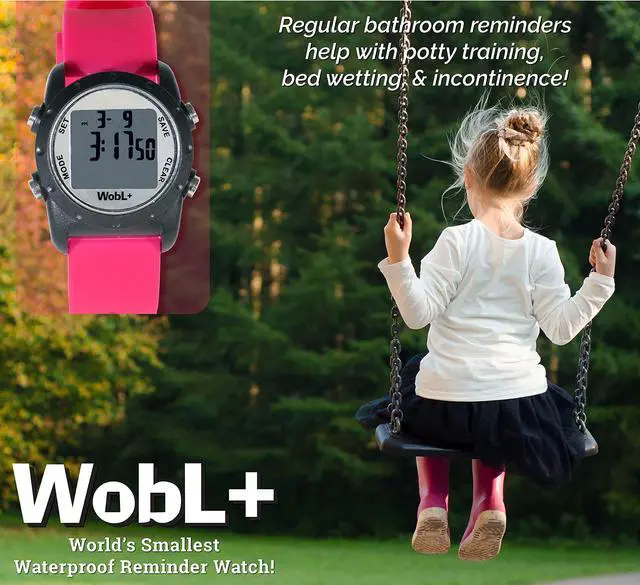 Alt view image 5 of 7 - World's Smallest & Best Waterproof Vibrating 9 Alarms + Countdown Timer Wristwatch (Pink) Sports/Medicine/Meeting/Potty Reminders
