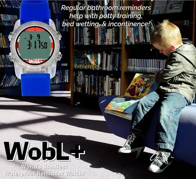 Alt view image 5 of 7 - World's Smallest & Best Waterproof Vibrating 9 Alarms + Countdown Timer Wristwatch for Sports/Medicine/Meeting/Potty Reminders, Blue