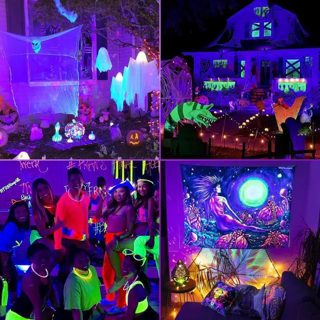 Alt view image 5 of 6 - 42W Black Light Bar with 6ft Cord+Switch, 40 LEDs, 1 Pack