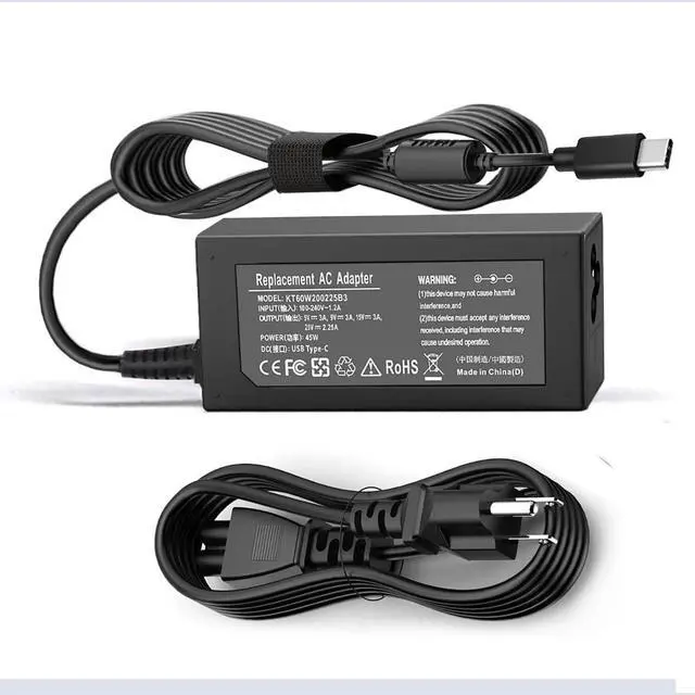 Main image of 45W USB C Laptop Charger for Acer Chromebook Charger Type C 311 315 15