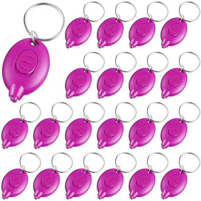 Main image of 20 Pack Mini UV LED Keychain Flashlight, 395nm UV Key Ring Light Torch