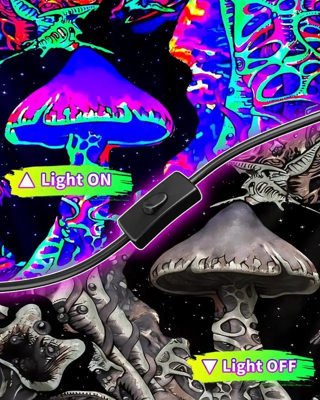 Alt view image 5 of 6 - 2 Pack 42W LED Black Light Bar for Glow Party