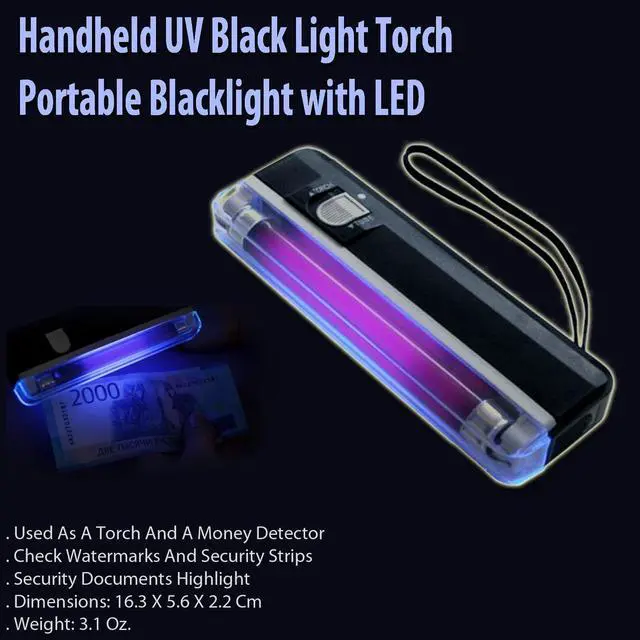 Alt view image 4 of 5 - UV Black Light Torch Portable Blacklight with LED