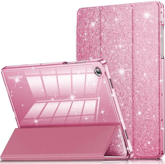 Main image of Case for Samsung Galaxy Tab A11+Plus/A9+ Plus 11 inch Case (2023/2025), Glitter Tablet Protective Cover with Sparkly Clear Back for Girls Kids (Pink, Galaxy Tab A11 Plus)