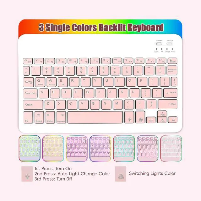 Alt view image 6 of 7 - Case Keyboard for Samsung Galaxy Tab A11 Plus / A9 Plus 11 Inch