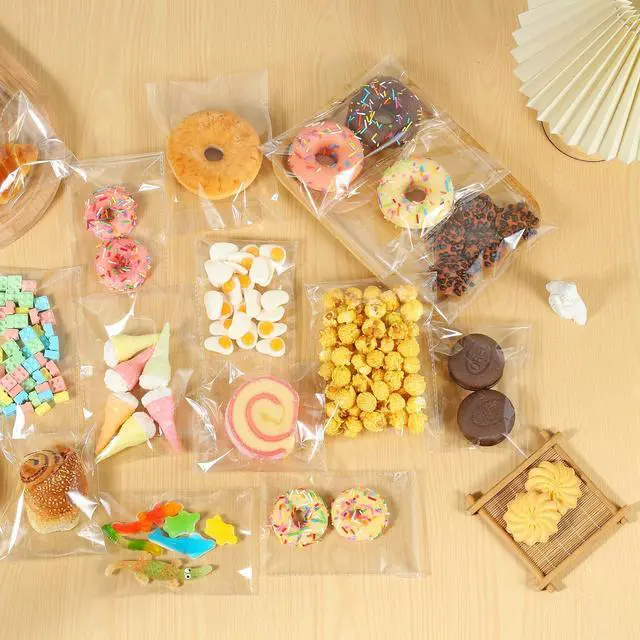 Alt view image 7 of 7 - 4"x6" 3.2Mil Self Sealing Cellophane Bags 400Pcs Clear Cookies Bags
