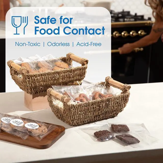Alt view image 6 of 7 - Cellophane Bags (1000 Count) 4X6 Clear Cookie Bags