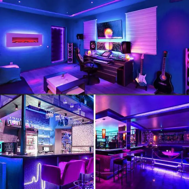 Alt view image 5 of 7 - UV Black Led Strip Lights 6.56FT 395nm-405nm 5V USB Waterproof
