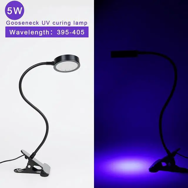 Alt view image 3 of 7 - UV Light Gooseneck Curing Lamp, 5W, USB 1.5m Ultraviolet Lamp, 395nm