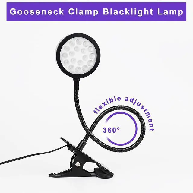 Alt view image 4 of 7 - UV Light Gooseneck Curing Lamp, 5W, USB 1.5m Ultraviolet Lamp, 395nm