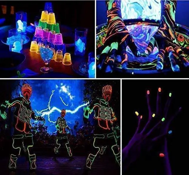 Alt view image 3 of 5 - UV LED Blacklight, HouLight High Power 10W LED Black Light Floodlight IP65-Waterproof (85V-265V AC) for Blacklight Party Supplies, Neon Glow, Glow in the Dark, Birthdays, Blacklights, Curing