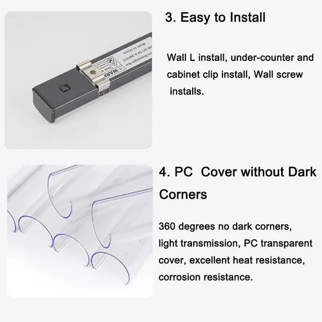 Alt view image 4 of 7 - Black Light Bar, 1ft USB-Powered, for Halloween Decoration, 2 Pack