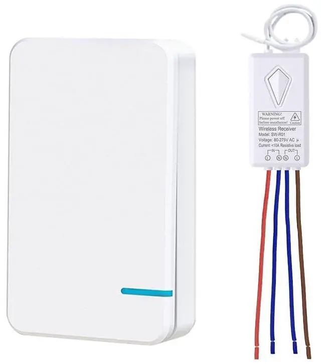 Main image of Wireless Light Switch Kit, 1969ft Max Remote Control, Waterproof