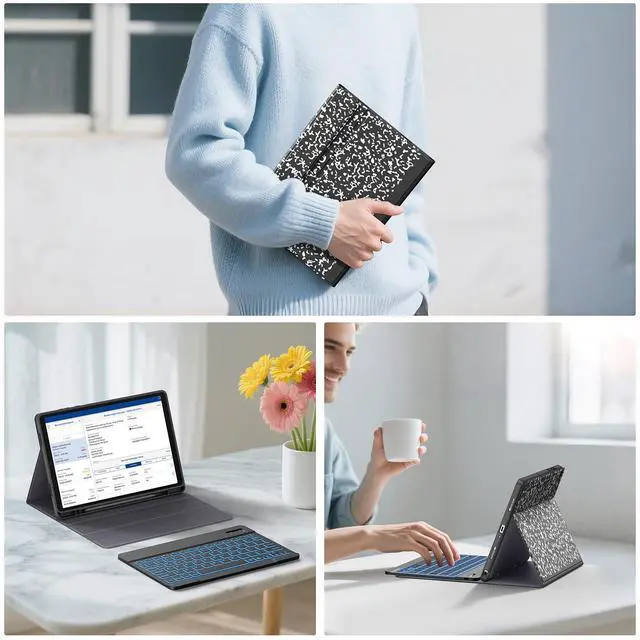 Alt view image 6 of 7 - Keyboard Case for Samsung Galaxy Tab A11+/A11 Plus 11 inch 2026