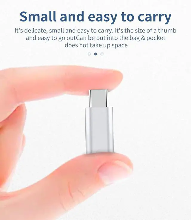 Alt view image 5 of 7 - 3Pack,USB C Male to Micro USB Female Adapter, for ipad pro air4 Compatible for Samsung Galaxy S21 S20 Plus Note,Pixel 5 4XL,LG V35,Moto Charging Data sync Type C Power Charger Connector Cable
