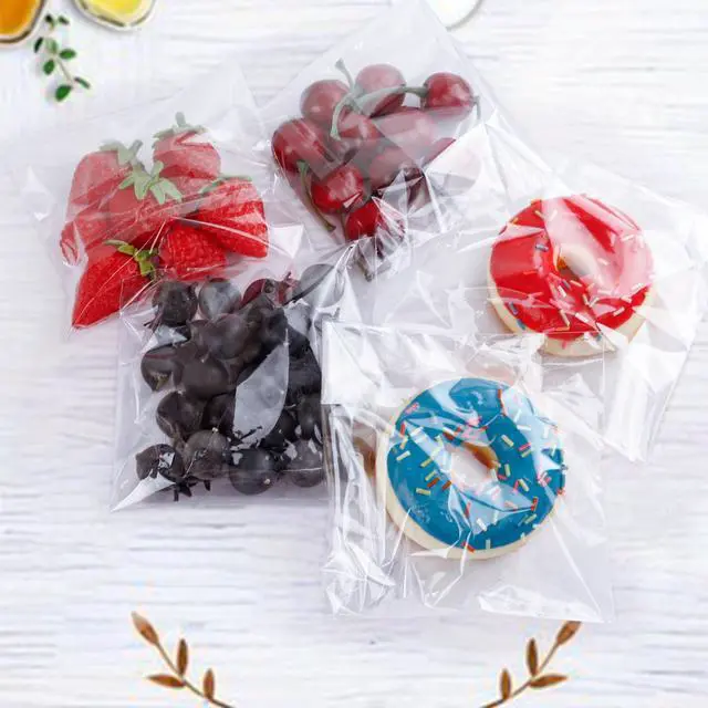 Alt view image 6 of 7 - 300PCS Clear Self Sealing Cellophane Bags - Cookie, Candy & Bread Bags (5x6 Inches)