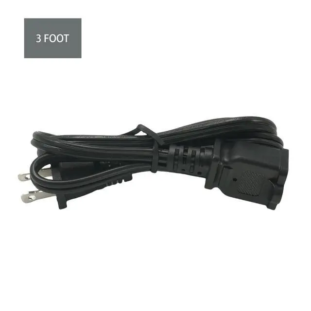 Alt view image 4 of 5 - 3 FT Short 2 Prong Extension Cords, Indoor Small Power Cable