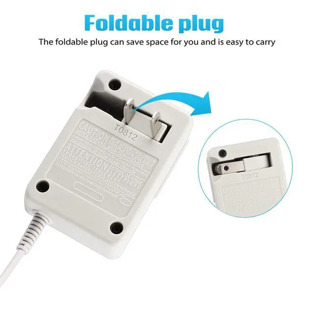 Alt view image 4 of 6 - 3DS Charger, AC Adapter Charger for Nintendo New 3DS XL/New 3DS/ 3DS XL/ 3DS, Home Travel Charger Wall Plug Power Adapter (100-240 v)