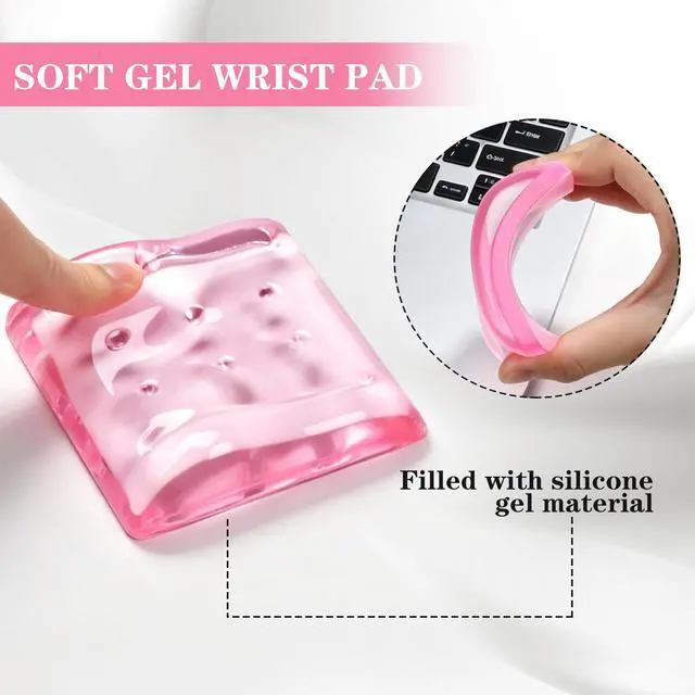 Alt view image 3 of 7 - 2Pcs Ergonomic Gel Elbow Rest Pad with Wrist Support for Desk