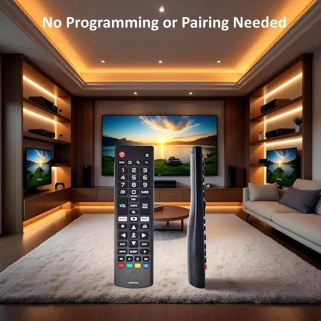 Alt view image 2 of 7 - Universal Remote Control Replacement for LG Smart TVs All Models: AKB75095307 AKB74915305 AKB75375604 and More