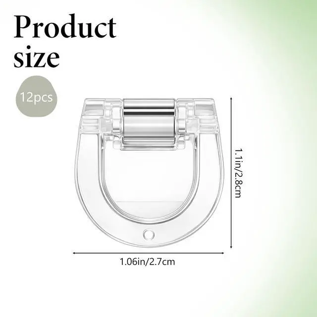 Alt view image 2 of 7 - 12pcs Adjustable Pants Hem Clips Shortening Holders for Fabric Instant Hemming Jeans Leg Cuff Sleeves Quilting Clamps Shirts Trousers Dress Temporary Fix Alteration Clips No Slip Tightener