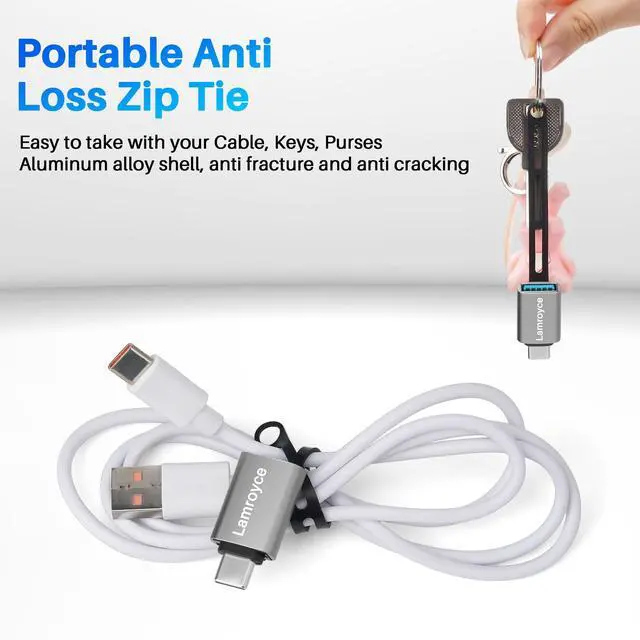 Alt view image 4 of 5 - USB C 3.1 to USB 3.0 Adapter 2 Pack, Portable USB Female to USB C Male OTG Extender Converter, with Lanyard Keychain, Support fast charging and 5Gbps data transfer for iPhone17/16/15 Series,Galaxy S25