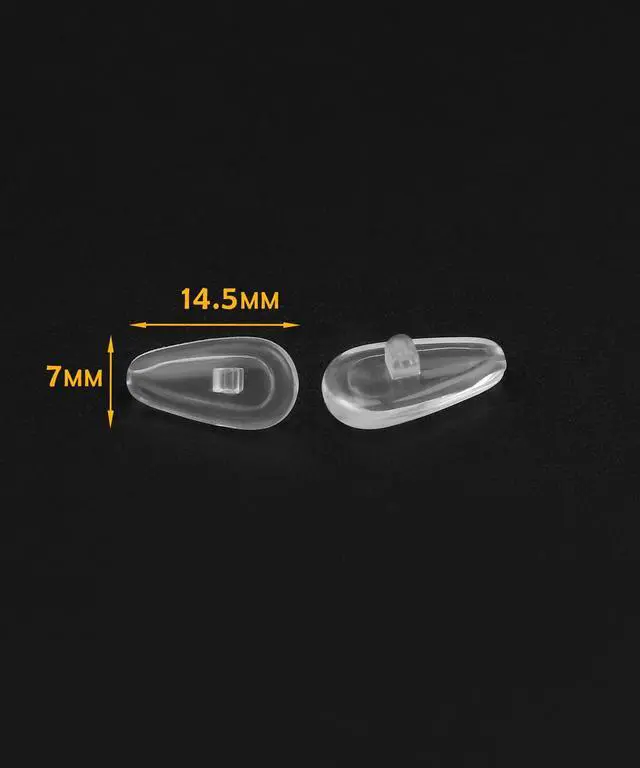 Alt view image 3 of 7 - 6 Pairs Replacement Nose Pads for Oakley Eyeglasses/Sunglasses, Anti-Slip Clear Silicone Nose Pieces Guards Come with Screws and Screwdrivers (Screw in Glasses Nose Pads)