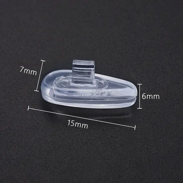 Alt view image 2 of 6 - 6 Pairs Replacement Silicone Nose Pads Compatible with Oakley Socket 5.5(5.0)/Extender/Contrail/Barrelhouse/Crosshair2.0/WireTap/Whisker;Maui Jim Kahuna Sunglass