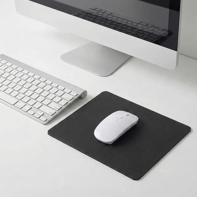 Alt view image 4 of 7 - Black Thin Mouse Pad, 10x8inch Non Slip Mousemat
