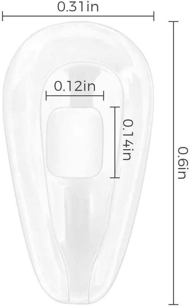 Alt view image 2 of 6 - 6 Pairs Replacement Nose Pads Nose Pieces for Oakley Socket 5.5 OX3218|Socket 5.0 OX3217|Socket Ti OX5019|Steel Plate OX3222|Contrail OO4147|Lizard OX5113 OX5120 Sunglasses | Eyeglasses