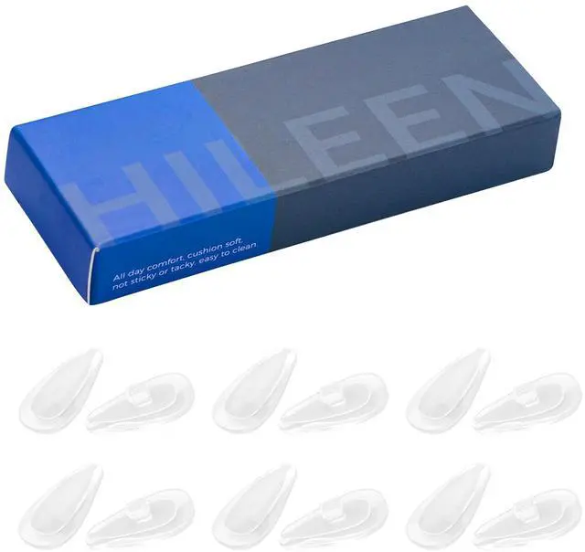 Alt view image 6 of 6 - 6 Pairs Replacement Nose Pads Nose Pieces for Oakley Socket 5.5 OX3218|Socket 5.0 OX3217|Socket Ti OX5019|Steel Plate OX3222|Contrail OO4147|Lizard OX5113 OX5120 Sunglasses | Eyeglasses
