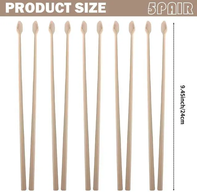 Alt view image 2 of 6 - Hand Chopsticks 5Pairs Fun Design